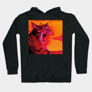 Fire-Breathing Energetic Cat Hoodie